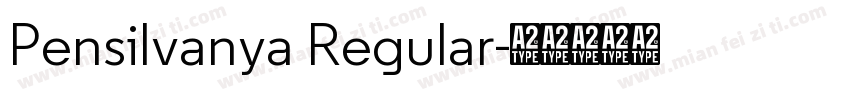 Pensilvanya Regular字体转换